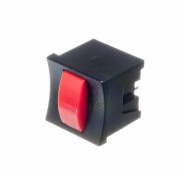 Кнопка с фиксацией PSM2-1-R-B  красная в черном корпусе