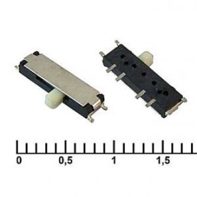 Переключатель движковый 3 положения: SMD IS-1300A-W