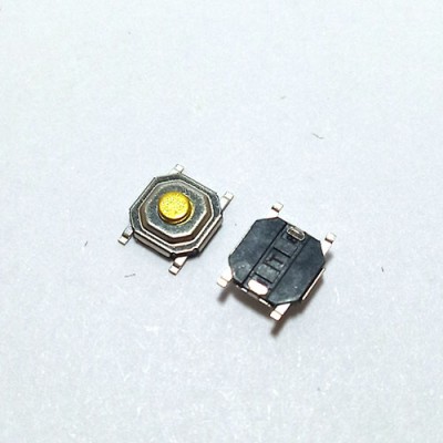 Кнопка тактовая №61 5,2х5,2мм, h=1,2мм, ручка 0,5мм (4pin) SMD