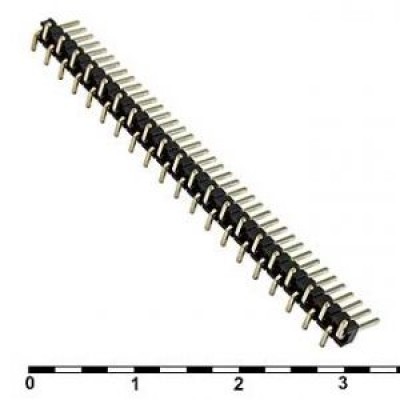 PLL1.27-1x40S (1.27mm) вилка на плату прямая SMD