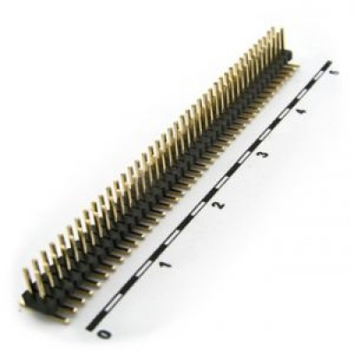 PLLD1.27-80S (1.27mm) вилка на плату прямая SMD