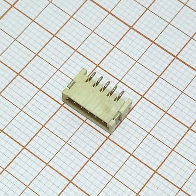 ZH1.5-5 (1.5mm) вилка на плату