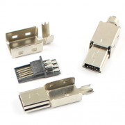 Штекер mini USB 5pin без кожуха