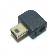 Штекер mini USB 5pin с кожухом угловой