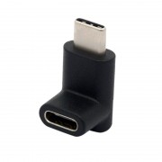 Переходник USB-C штекер  - USB-C гнездо угловой