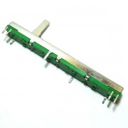 Резистор движковый 75x8x7мм RA6046F-20-15C1-A10K-01 стерео ALPHA