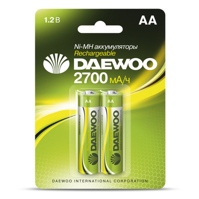 Аккумулятор AA 2700mAh Daewoo Ni-Mh 1.2V (цена за 1шт)