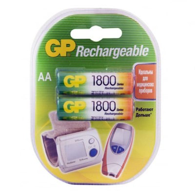 Аккумулятор AA 1800mAh GP Ni-Mh 1.2V (цена за 1шт)