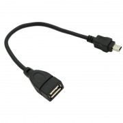 Кабель Mini USB  шт - USB A гн 0.15м OTG