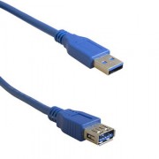 Кабель USB3.0-A (шт) - USB-A (гн) 1.8m