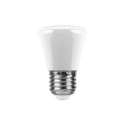 Лампа светодиодная E27 колокольчик белый матовый 220V 1W