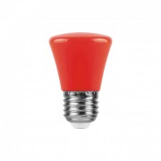 Лампа светодиодная E27 колокольчик красный 220V 1W