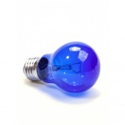 Лампа 60W E27 220V А55 синяя