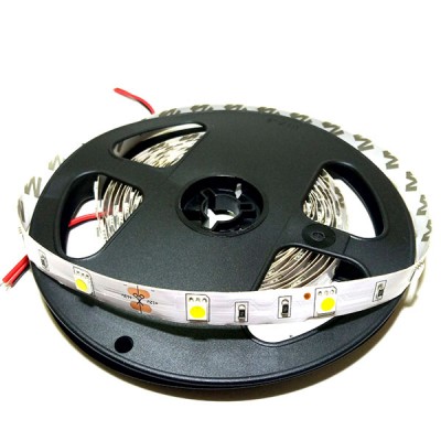 Светодиодная лента 5050 30led/m IP33 12V 7.2W/m белая холодная (1м)