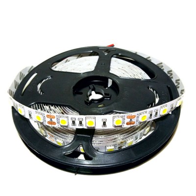 Светодиодная лента 5050 60led/m IP33 12V 14.4W/m 10mm белая теплая (1м)