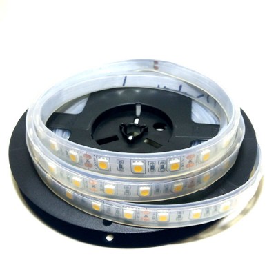 Светодиодная лента 5050 60led/m IP68 12V 14.4W/m 10mm белая теплая (1м)