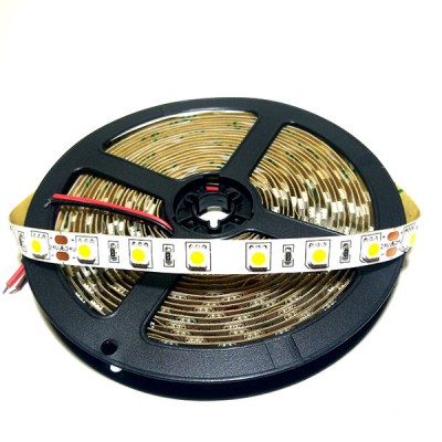 Светодиодная лента 5050 60led/m IP33 24V 14.4W/m 10mm белая теплая (1м)