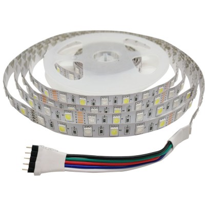 Светодиодная лента 5050 60led/m IP33 12V 14.4W/m 10mm RGBW (белый теплый) (1м)