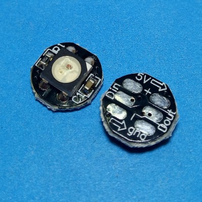 Светодиод smd 5050 RGB WS2812B черный на плате